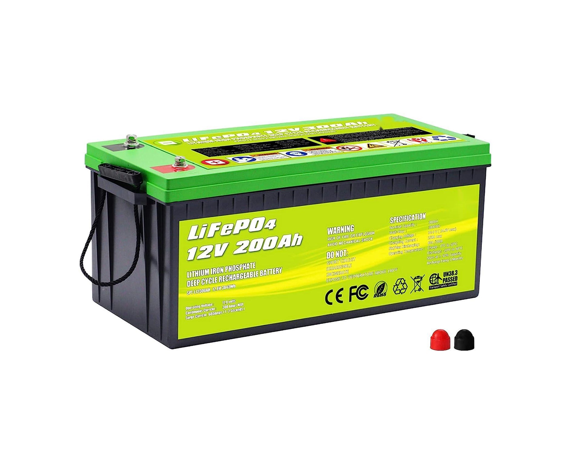 ROCKSOLAR 12V 200Ah Deep Cycle Lithium Battery (LIFEPO4)