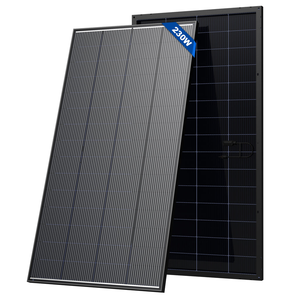 ACOPOWER 100W 125W 150W 230W 12V N-Type Bifacial Solar PanelN-Type