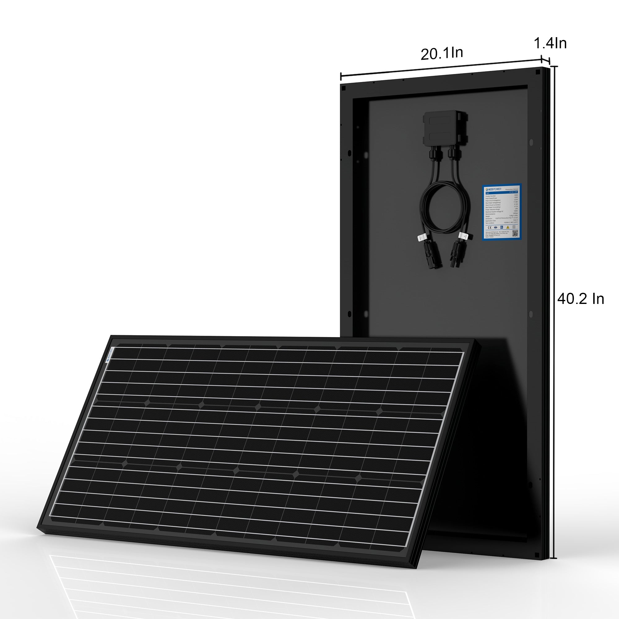 ACOPOWER Mono Solar RV Kits + MPPT / PWM Charge Controller