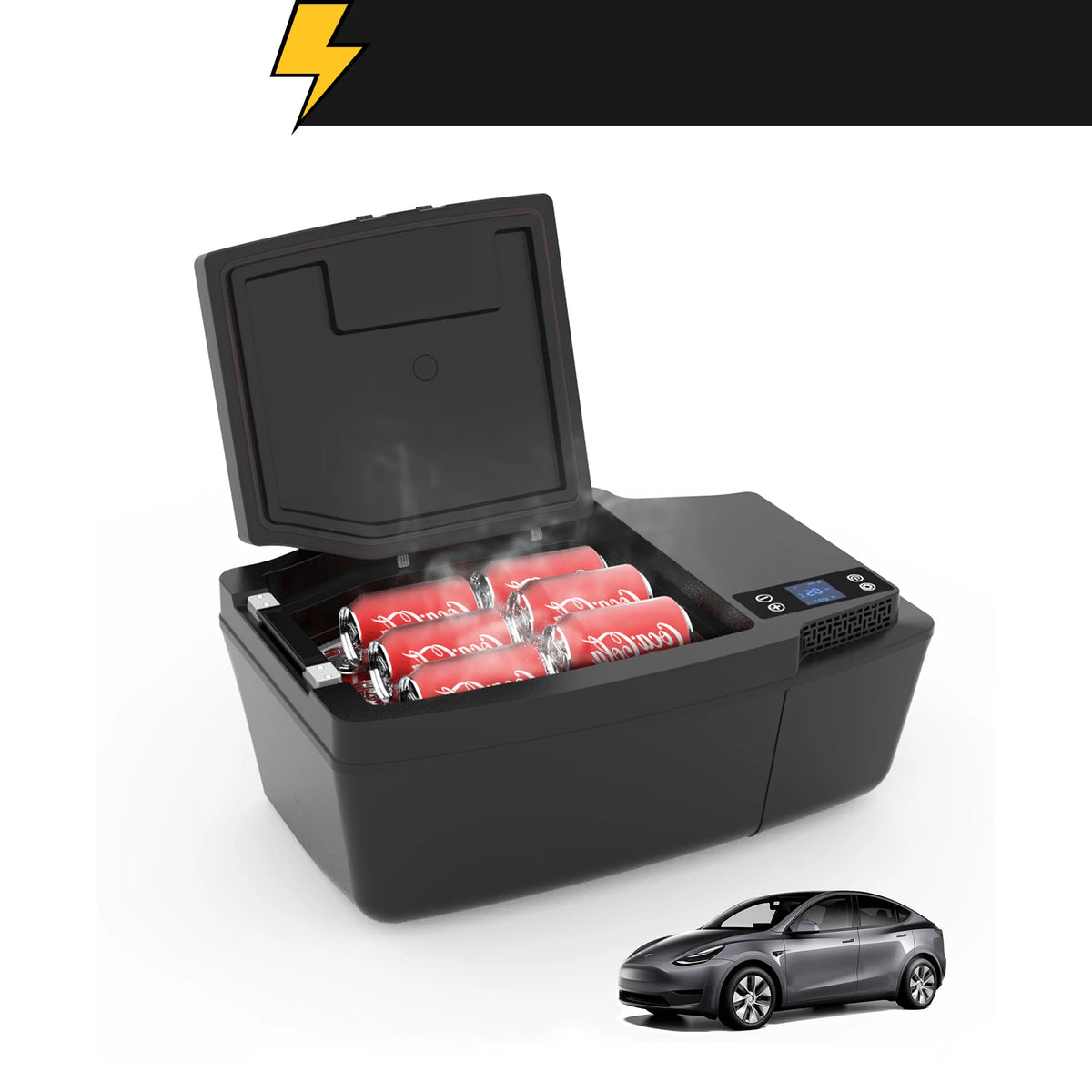 ACOPOWER TesFridge Réfrigérateur Portable - Spécialement conçu pour les modèles Tesla 3, Y et X
