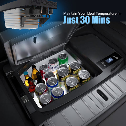 ACOPOWER TesFridge Réfrigérateur Portable - Spécialement conçu pour les modèles Tesla 3, Y et X