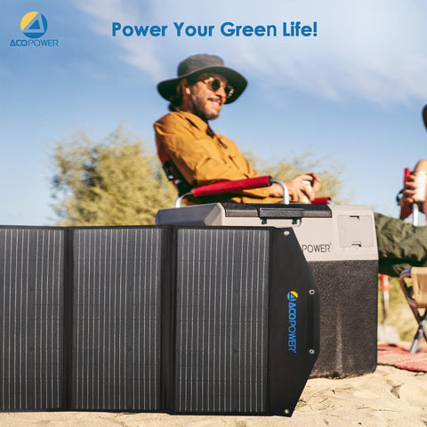 ACOPower Foldable Solar Panel Kit Suitcase --- 90W, 120W