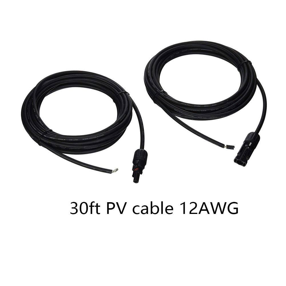 ACOPOWER 12V  Poly Solar RV Kits + MPPT / PWM Charge Controller