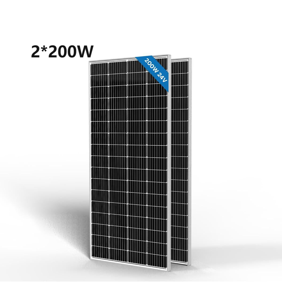 ACOPOWER 200 Watt 24 Volt 9BB Cell Monocrystalline Solar Panel