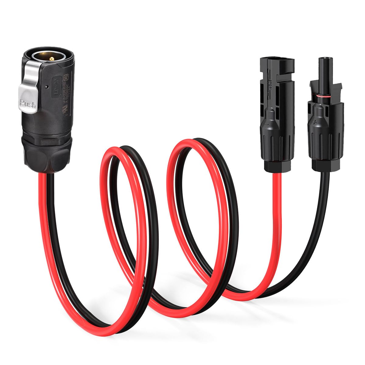 2 Pin Power Industrial Circular Connector to Solar Connector