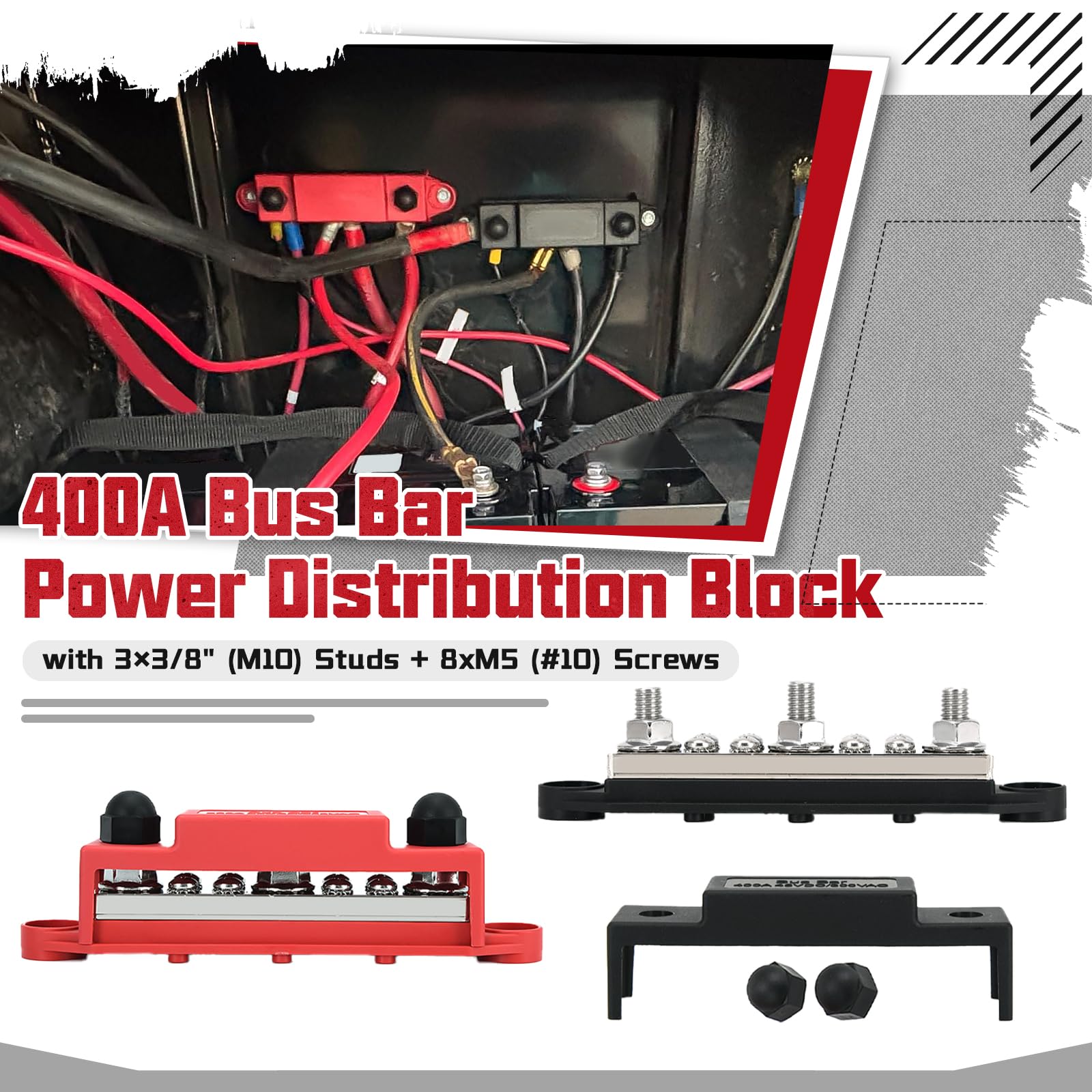 ACOPOWER400A Bus Bar Power Distribution Block