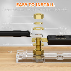 ACOPOWER 300 Amp ANL Fuse Holder