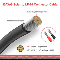 2 Pin Power Industrial Circular Connector to Solar Connector