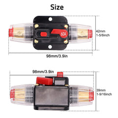 60 Amp Resettable Fuse Circuit Breaker