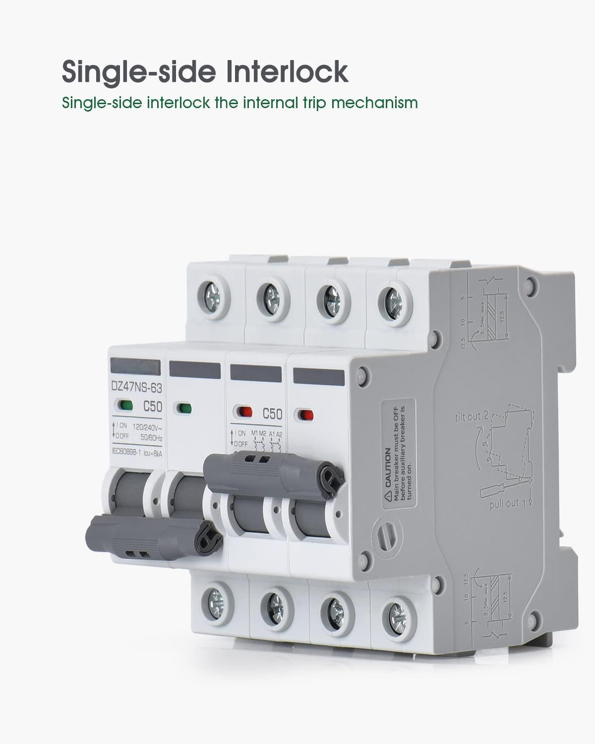 ACOPOWER 50A AC Manual Transfer Switch