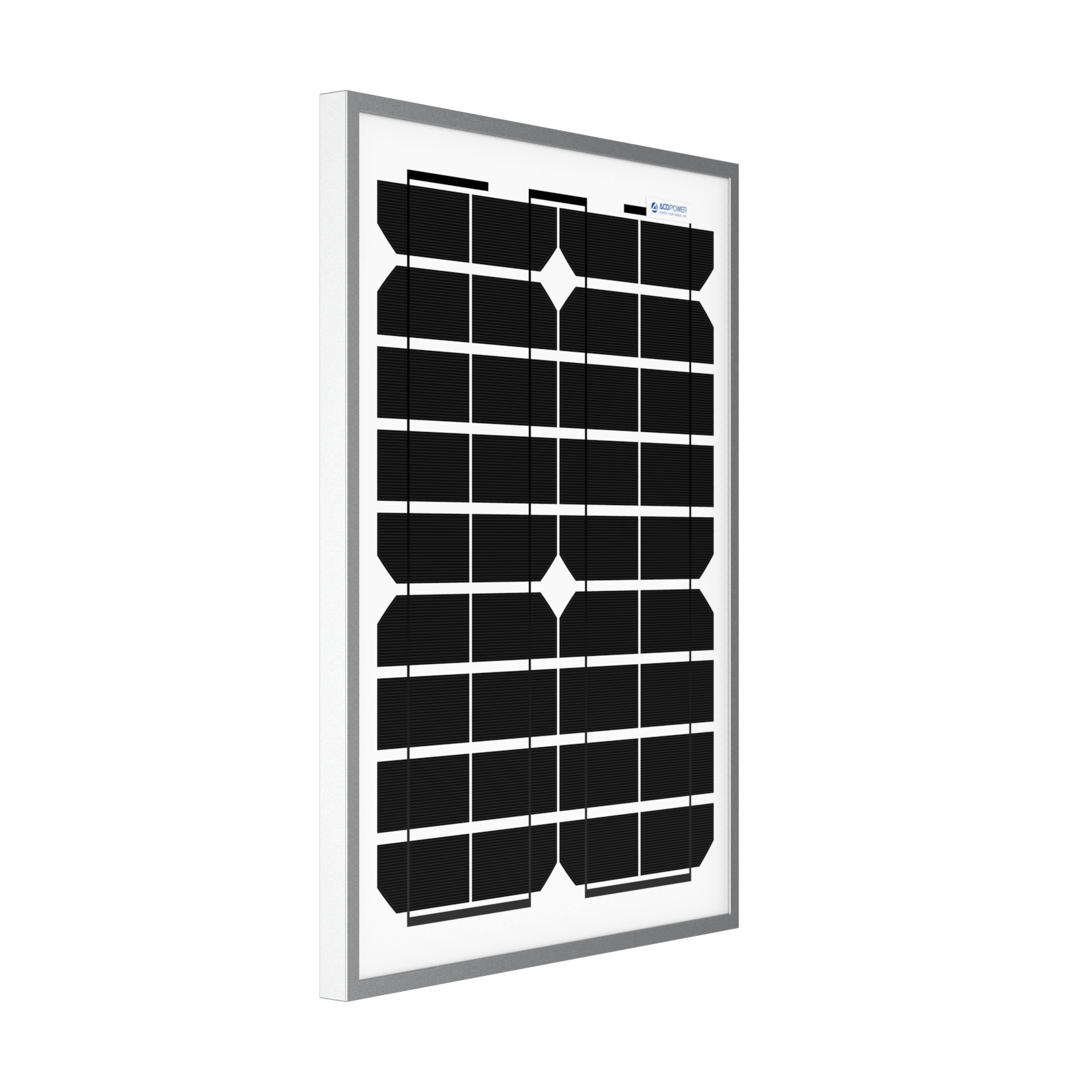 ACOPower 20 Watt Mono Solar Panel for 12 V Battery Charging, Off Grid