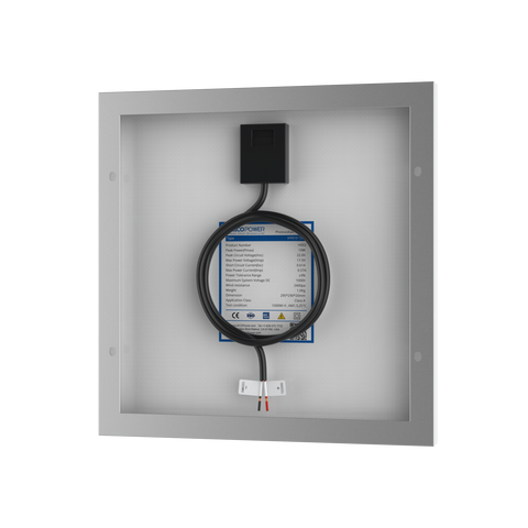 10 Watt 12 Volt Monocrystalline Solar Panel