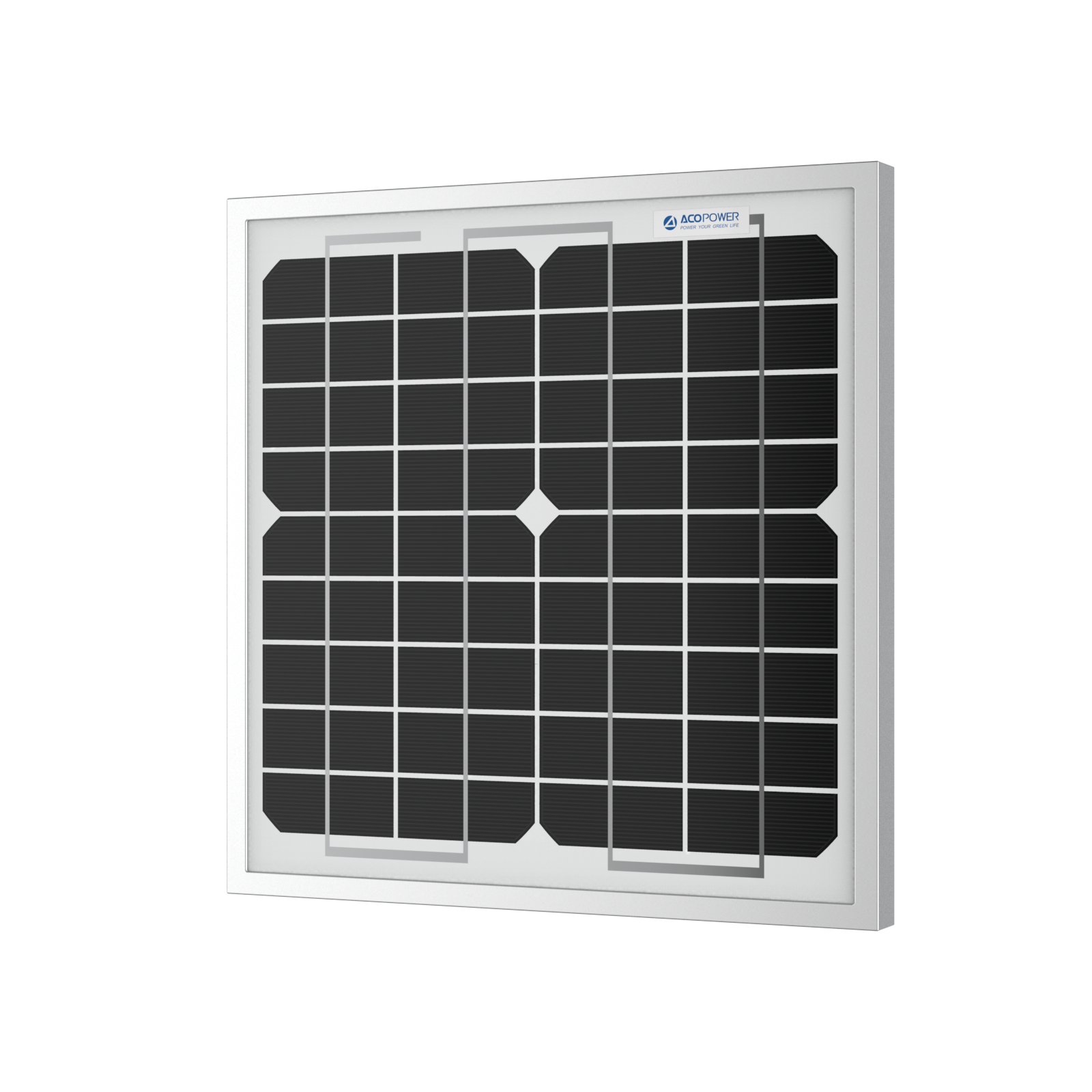 ACOPower 10W Mono Solar Panel for 12V Battery Charging RV Boat