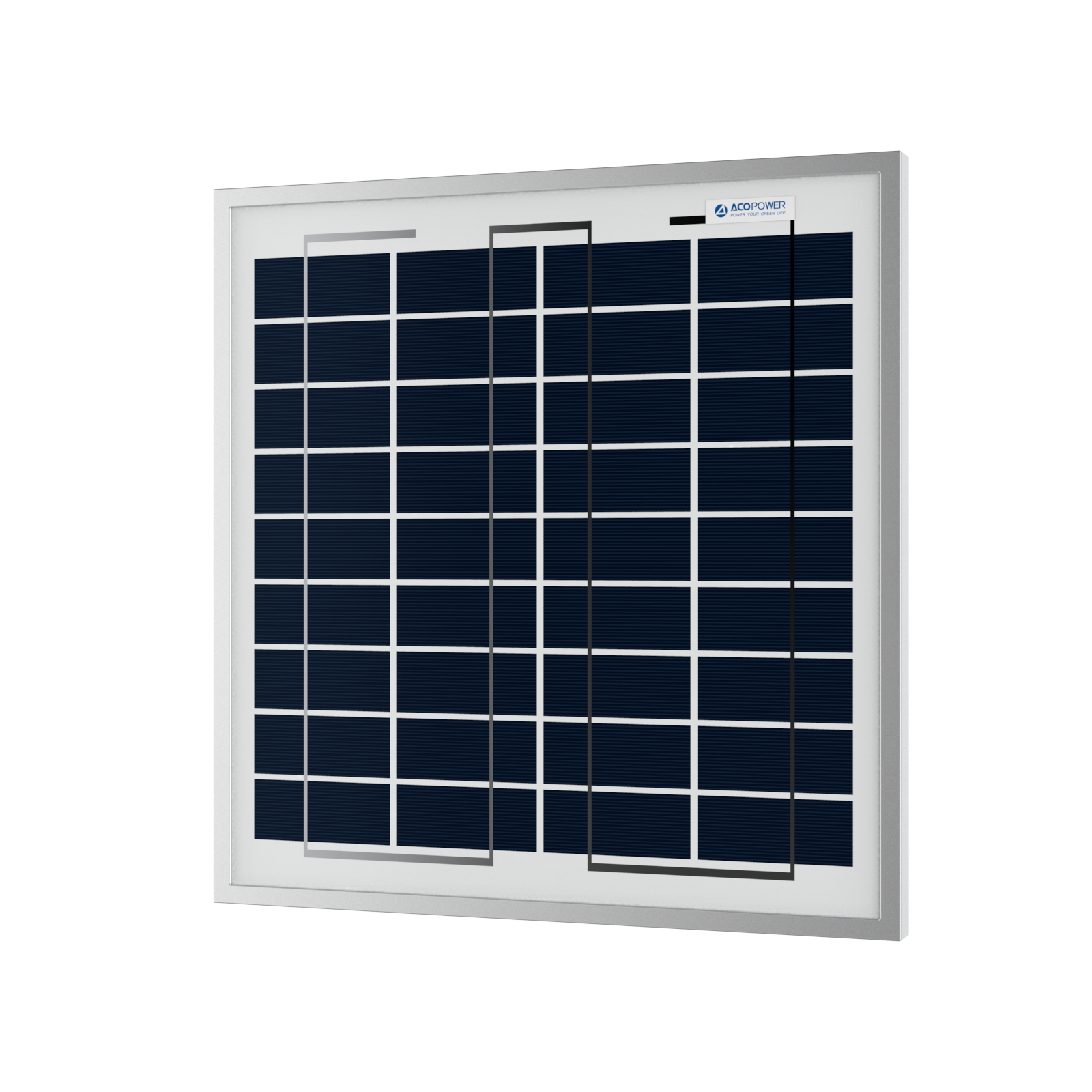 ACOPower 15W Polycrystalline Solar Panel for 12 Volt Battery Charging