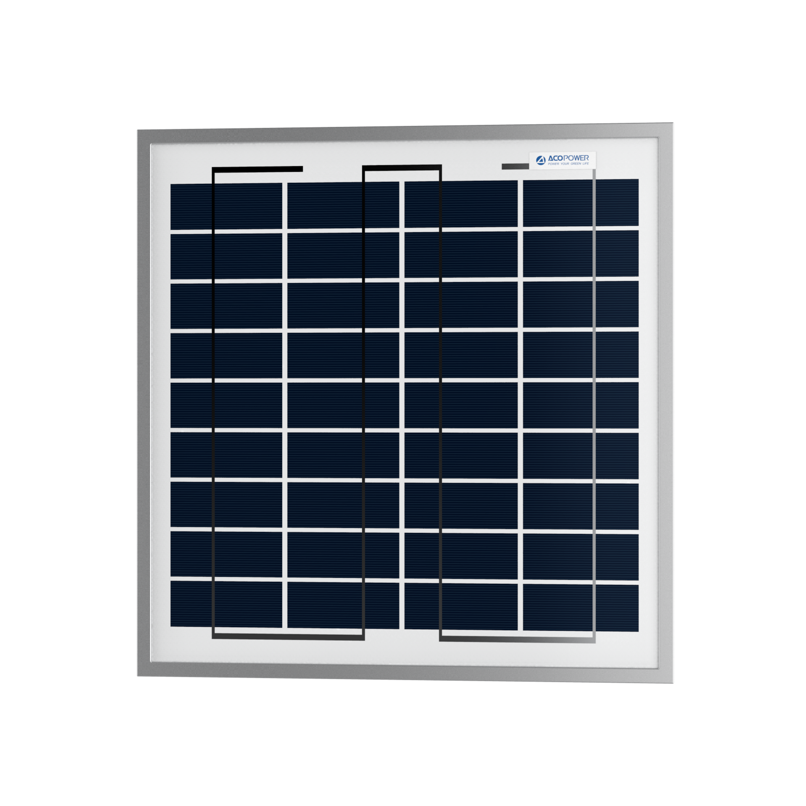 ACOPower 15W Poly Solar Panel for 12 Volt Battery Charging
