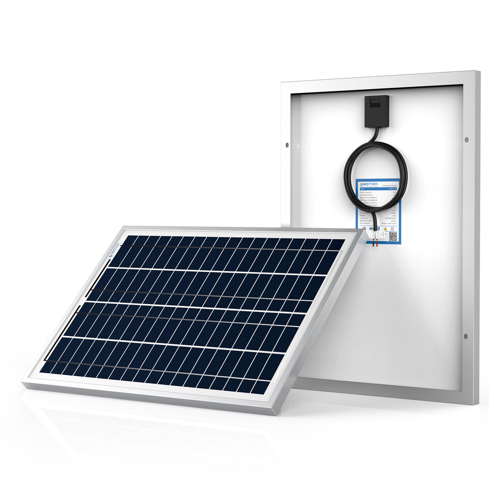 ACOPower 25 Watts Poly Solar Panel, for 12 Volt Battery Charger