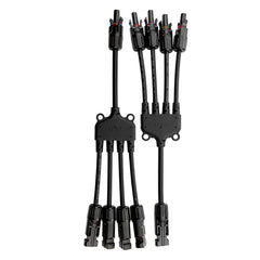 4 to 1 Solar Branch Connectors MMMMF+FFFFM Pair