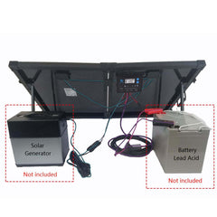 ACOPOWER 100W Foldable Solar Panel Kit, Waterproof ProteusX 20A Charge Controller - acopower