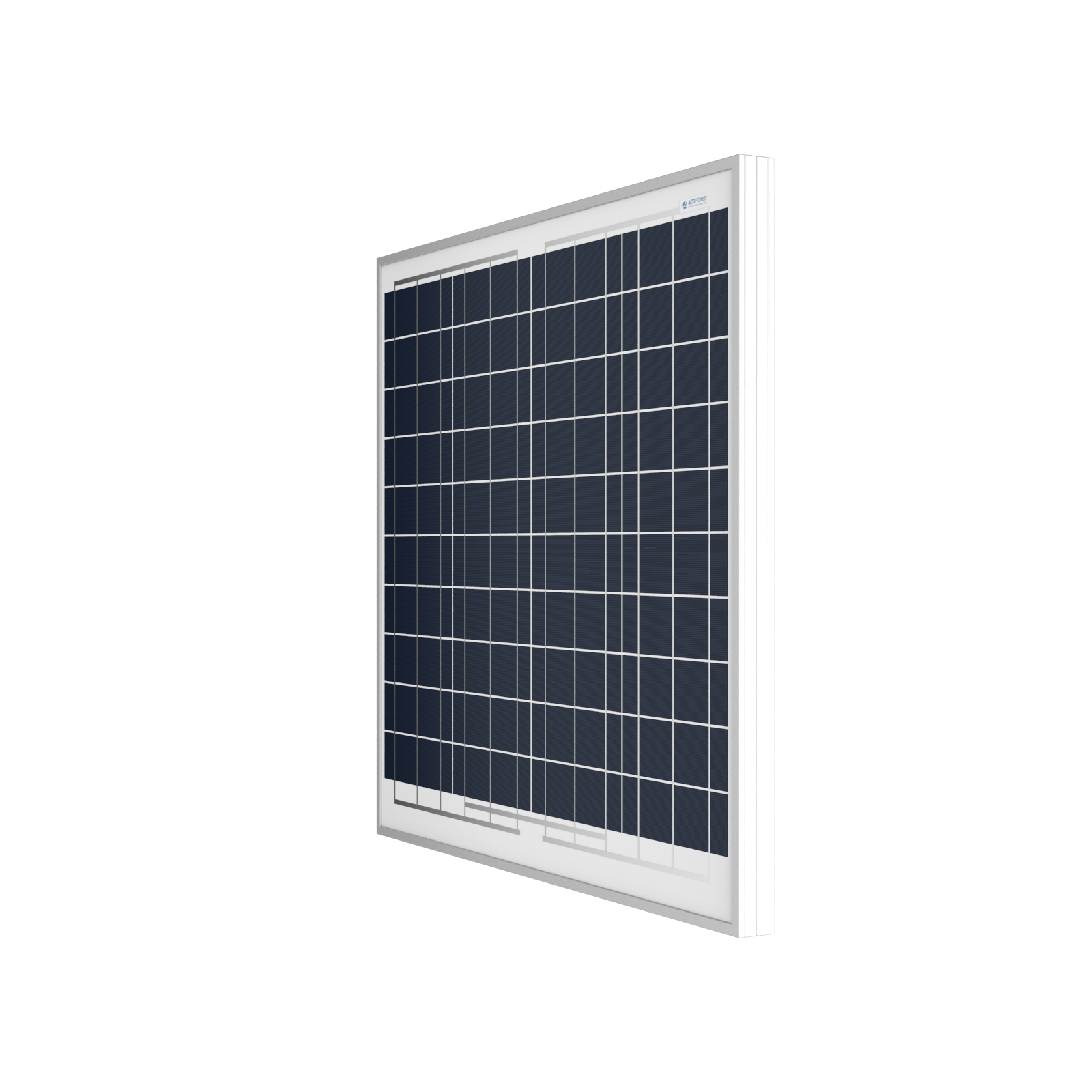 ACOPOWER 60 Watts Poly Solar Panel, 12V