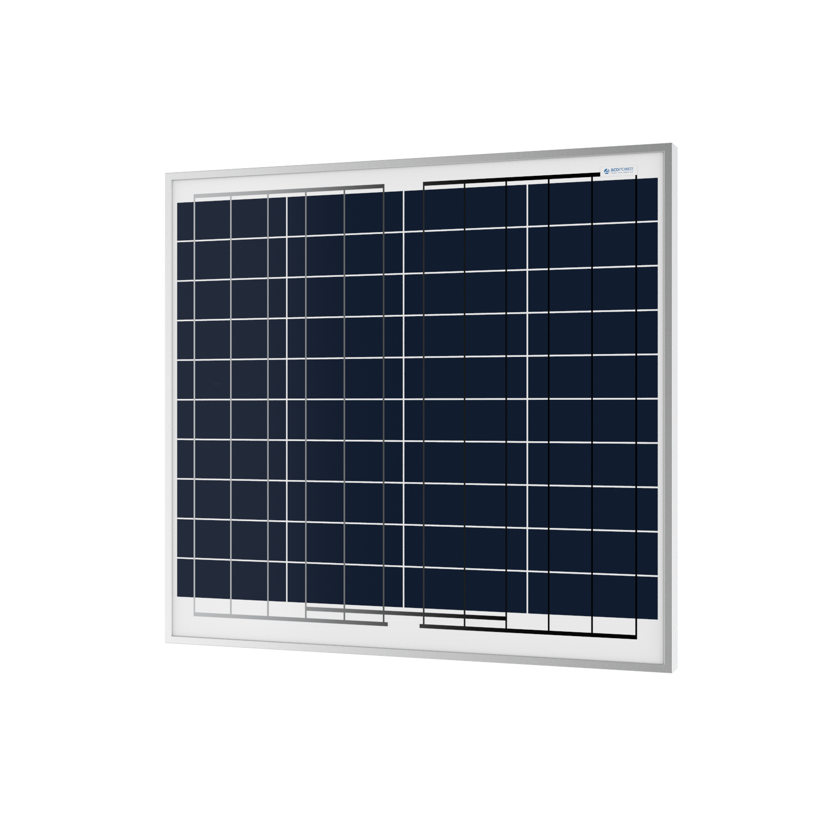 ACOPOWER 60 Watts Poly Solar Panel, 12V