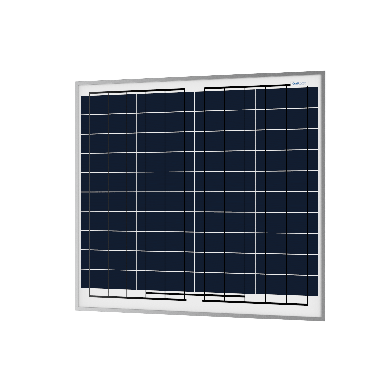 ACOPOWER 60 Watts Poly Solar Panel, 12V