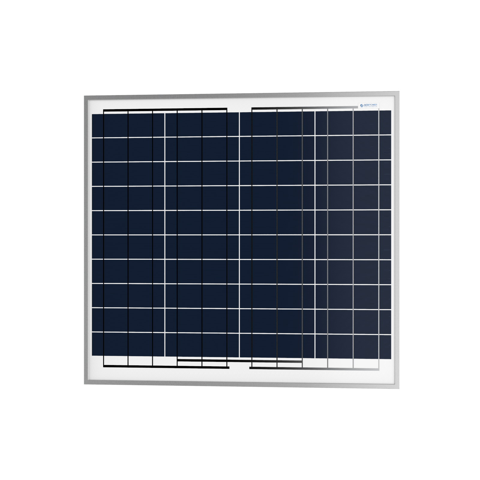 ACOPOWER 60 Watts Poly Solar Panel, 12V