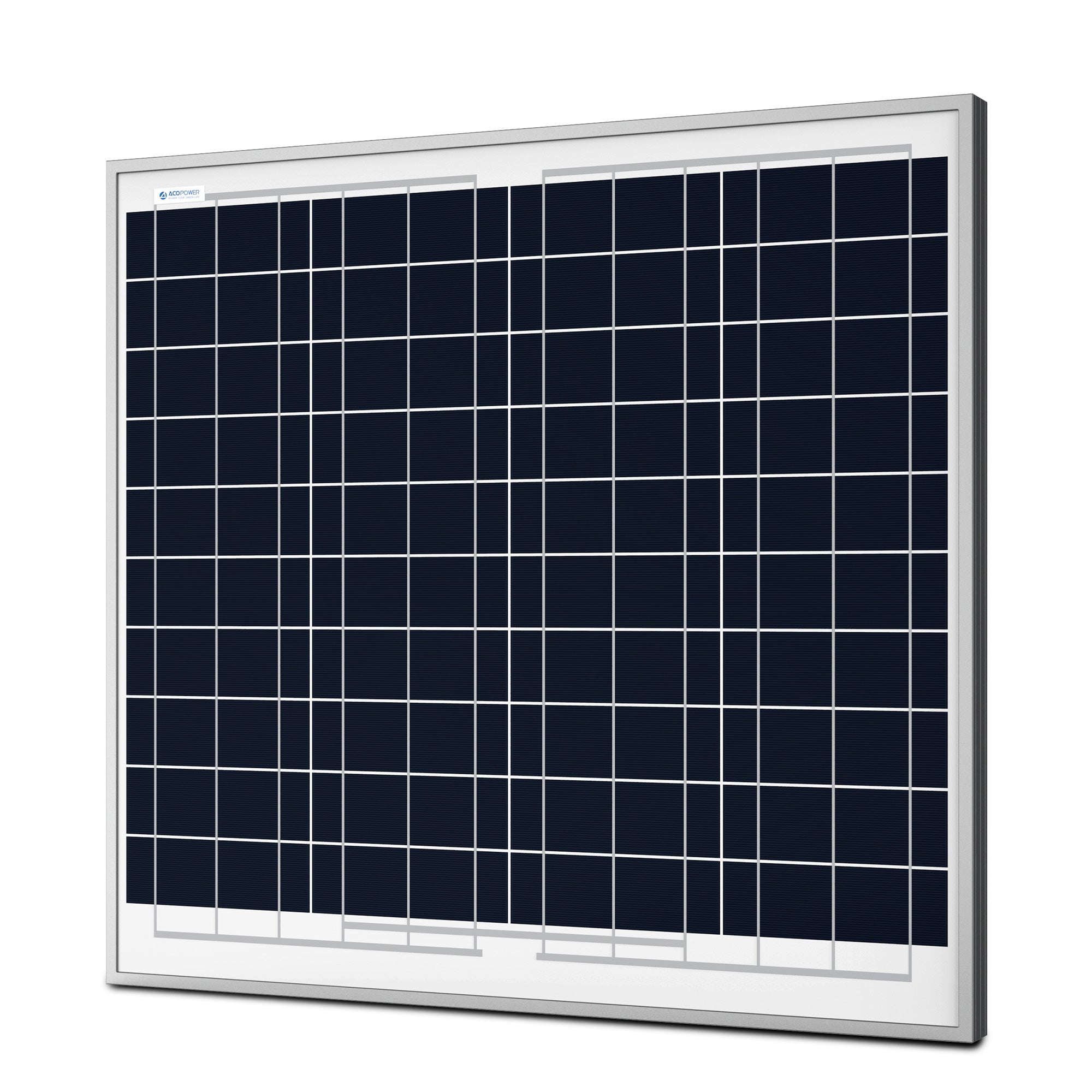 ACOPOWER 60 Watts Poly Solar Panel, 12V