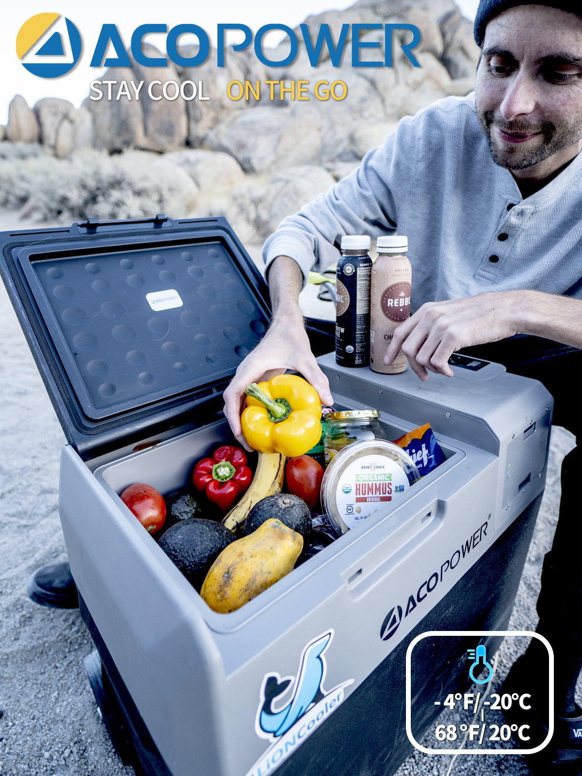 LionCooler X40A Portable Solar Fridge Freezer, 42 Quarts