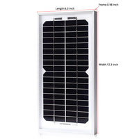 ACOPOWER 5 Watts Mono Solar Panel, 12V - acopower