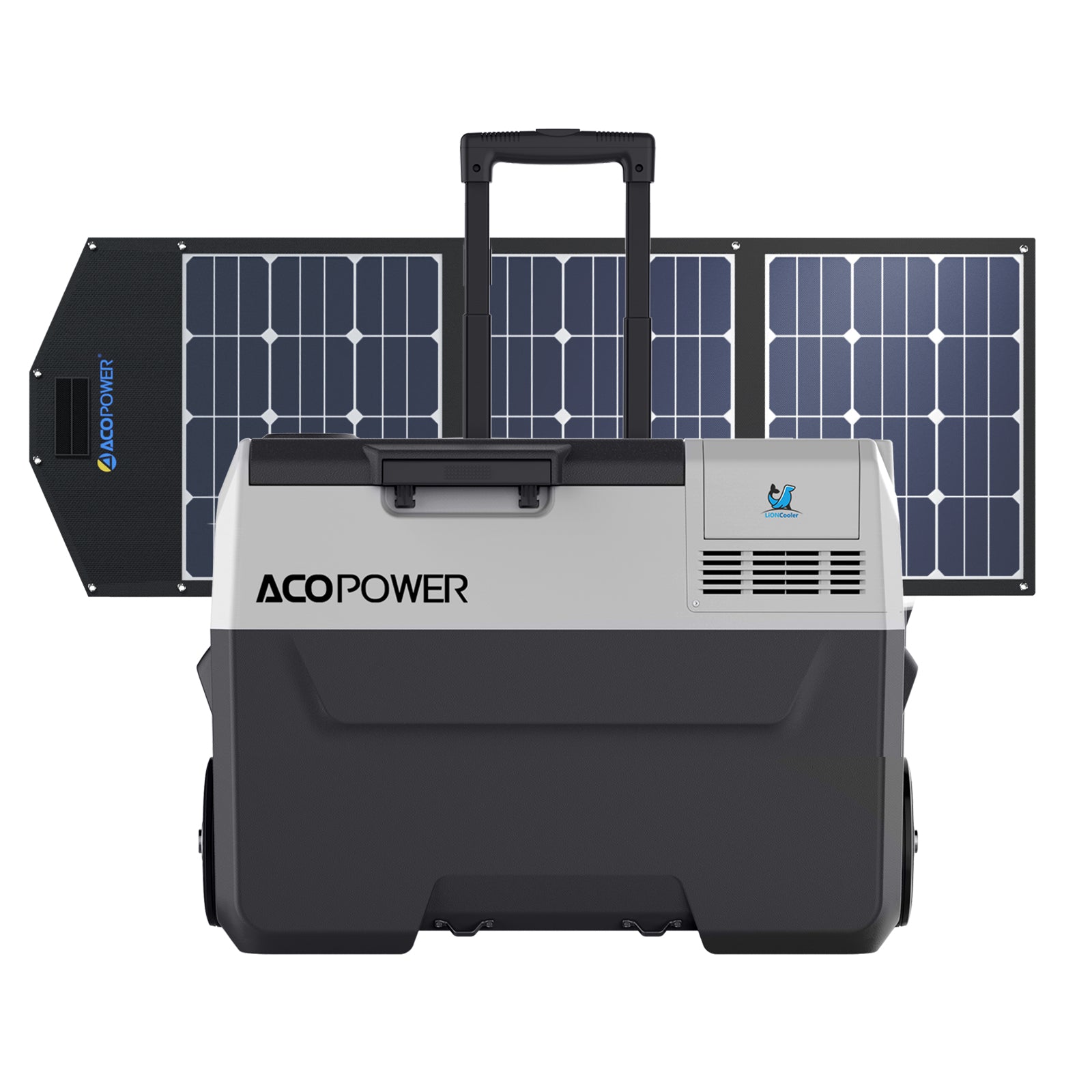 LiONCooler Pro Combo, PX30 Portable Solar Fridge Freezer (32 Quarts) and 90W Solar Panel
