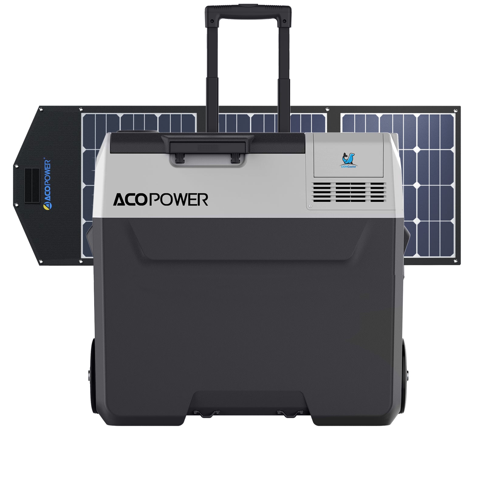 LiONCooler Pro Combo, PX50 Portable Solar Fridge Freezer (52 Quarts) and 90W Solar Panel